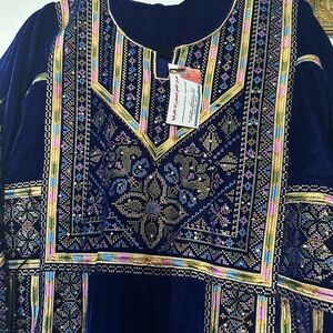 Embroidered Velvet Dress Thobe